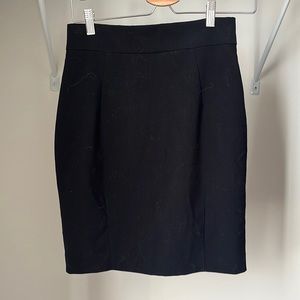 Black short skirt